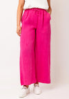Serafina Collection One Size Linen Trousers, Pink