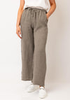 Serafina Collection One Size Linen Trousers, Taupe