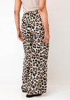 Serafina Collection Leopard Elasticated Trousers, Beige