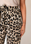 Serafina Collection Leopard Elasticated Trousers, Beige