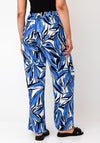 Serafina Collection Printed Elasticated Trousers, Blue