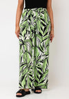 Serafina Collection Printed Elasticated Trousers, Green