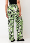 Serafina Collection Printed Elasticated Trousers, Green