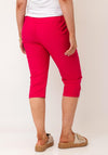 Serafina Elasticated Slim Leg Pocket Detail Capri Trousers, Pink