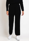 Serafina Collection Casual Wide Leg Knit Trousers, Black