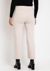 Serafina Collection Wide Leg Knit Trouser, Apricot