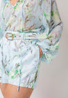 Serafina Collection Floral Blouse and Shorts Co-Ord, Blue