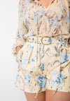 Serafina Collection Floral Blouse and Shorts Co-Ord, Yellow