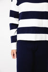 Serafina Collection One Size Knit Jumper and Trouser Co-Ord, Navy