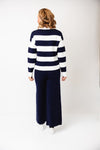 Serafina Collection One Size Knit Jumper and Trouser Co-Ord, Navy