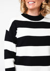 Serafina Collection One Size Knit Jumper and Trouser Co-Ord, Black