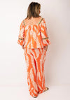 Serafina Collection Floral Top and Trousers Co-Ord, Orange