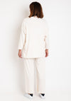 Serafina Collection One Size Polo Top, Cream