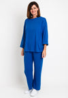 Serafina Collection One Size Sweater and Trouser Set, Blue
