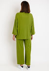 Serafina Collection One Size Sweater and Trouser Set, Green
