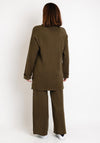 Serafina Collection Knit Sweater & Wide Leg Trouser Set, Green