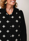 Serafina Collection Embroidered Detail Shirt and Trousers Set, Black