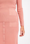 Serafina Collection Sweater and Skirt Set, Blush