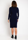 Serafina Collection Sweater and Skirt Set, Navy