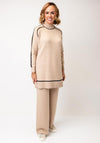 Serafina Collection One Size Jumper and Trousers, Beige