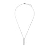 Jewellery Bar Collection Vertical Bar Pendant Necklace, Silver