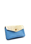 Serafina Collection Faux Leather Coin Wallet, Blue & Gold