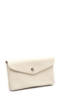 Serafina Collection Faux Leather Coin Wallet, Cream