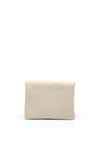 Serafina Collection Faux Leather Small Coin Wallet, Cream