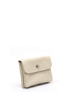 Serafina Collection Faux Leather Small Coin Wallet, Cream