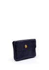 Serafina Collection Metallic Faux Leather Small Coin Wallet, Navy Glitter
