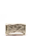 Serafina Collection Faux Leather Coin Wallet, Salmon & Gold