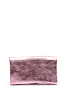 Serafina Collection Metallic Faux Leather Coin Wallet, Pale Pink Glitter