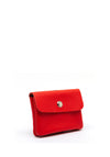 Serafina Collection Faux Leather Small Coin Wallet, Red