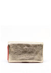 Serafina Collection Faux Leather Coin Wallet, Red & Gold