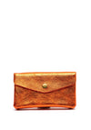 Serafina Collection Metallic Faux Leather Coin Wallet, Rust Glitter