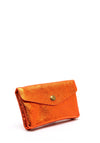 Serafina Collection Metallic Faux Leather Coin Wallet, Rust Glitter