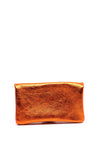 Serafina Collection Metallic Faux Leather Coin Wallet, Rust Glitter