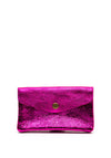 Serafina Collection Metallic Faux Leather Coin Wallet, Pink Glitter
