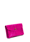 Serafina Collection Metallic Faux Leather Coin Wallet, Pink Glitter