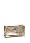 Serafina Collection Faux Leather Coin Wallet, Taupe & Gold