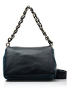 Wonders Canvas Strap Crossbody Bag with Chain, Navy