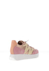 Wonders Trend Colour Block Metallic Trainers, Pink
