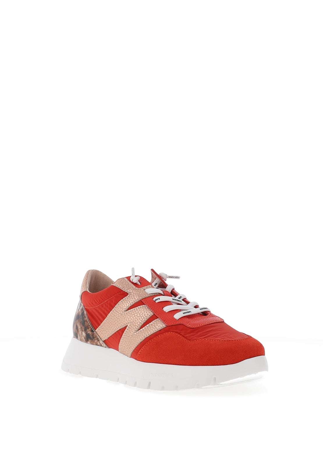 Wonders Trend Colour Block Trainers, Red - McElhinneys