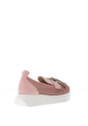 Wonders Mesh Panel Platform Wedge Shoe, Pink
