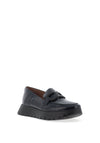 Wonders Rose Patent Leather Loafer, Navy