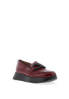 Wonders Rose Patent Leather Loafer, Wine