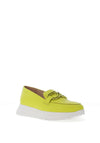 Wonders Pebbled Leather Buckle Loafers, Cyber