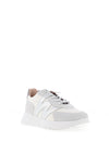 Wonders Oslo Metallic Colour Block Wedge Trainers, Grey and White