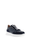 Wonders Supra Pebbled Leather Platform Trainers, Night