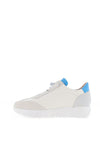 Wonders Racer Colour Block Wedge Trainers, White and Blue